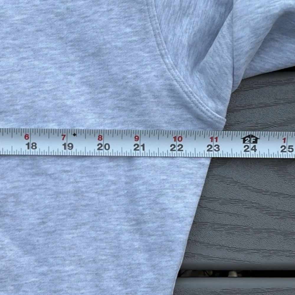 Lululemon Perfectly Oversized Ringer Crew Sweatshirt Gray Stripe M 8/10 Active